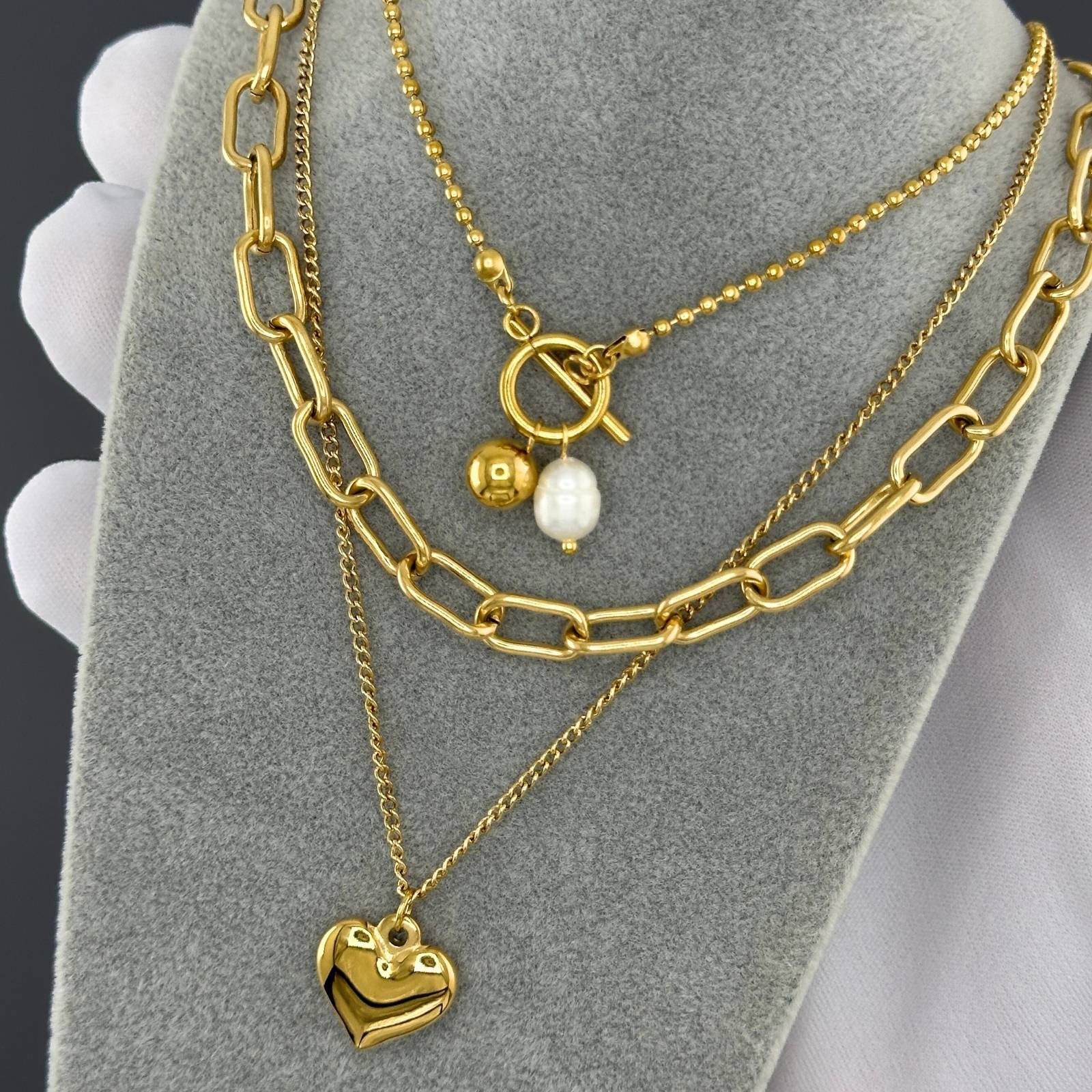 Collier Acier Inoxydable Plaqué Or 18K - Élégance Intemporelle