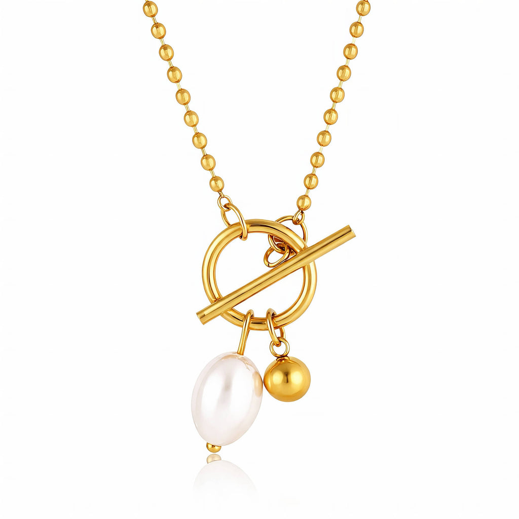 Collier Acier Inoxydable Plaqué Or 18K - Élégance Intemporelle