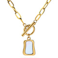 Élégance Intemporelle : Collier Plaqué Or 18K en Acier Inoxydabl